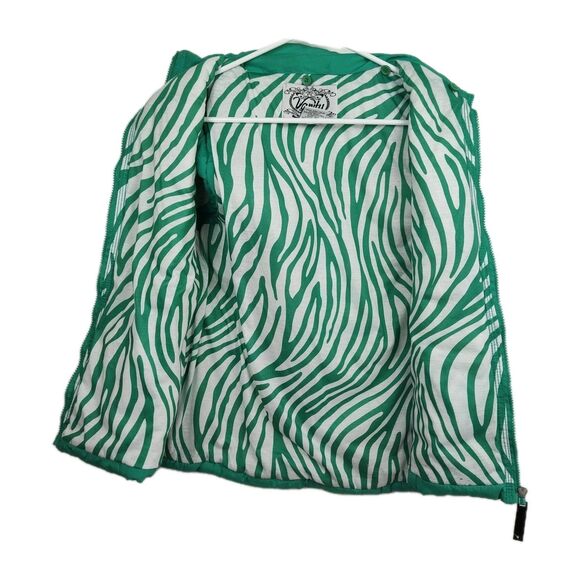 Vanity full-zip puffer vest, women's size M, green, sleeveless - Picture 4 of 8